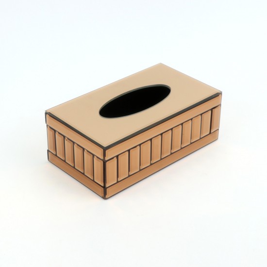 Glass tissue box 25×14×9cm