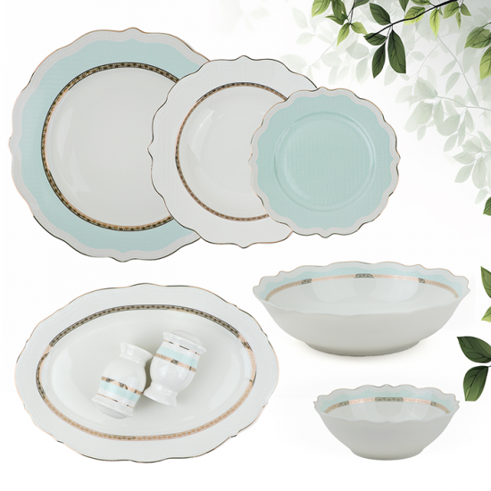 Elegant Tiffany Dinner Set - 28 Pieces