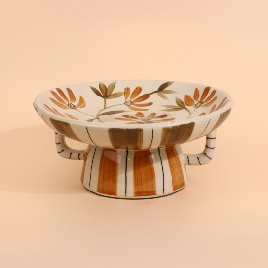 Uniquely designed ceramic serving dish - 25 x 11 cm - 2M1M200481