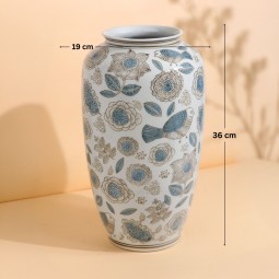 فازة سيراميك بنقوش بتصميم عصري - 2M3A100314 فازة سيراميك بنقوش بتصميم عصري - 2M3A100314