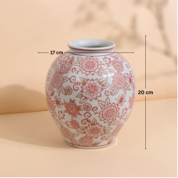 فازة سيراميك بنقوش بتصميم عصري - 2M3A100324 فازة سيراميك بنقوش بتصميم عصري - 2M3A100324
