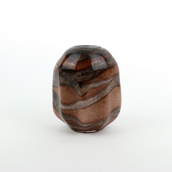 Uniquely designed glass vase - 17 x 22 cm - 2M3A200190