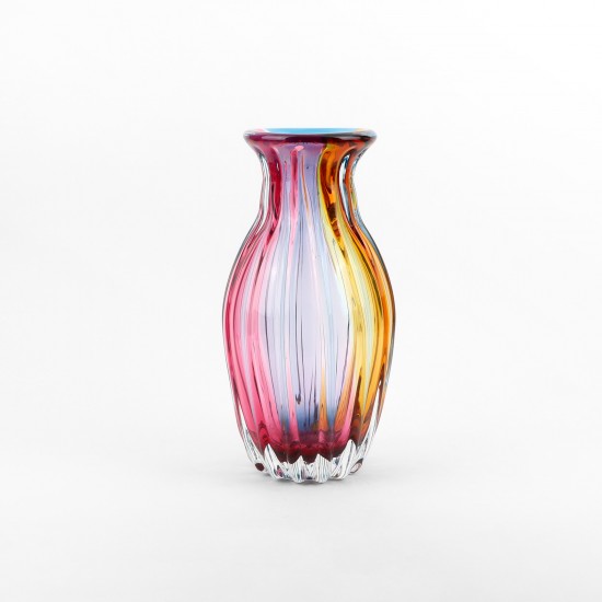 فازة زجاج بتصميم مميز - 13×36 سم - 2M3A200416