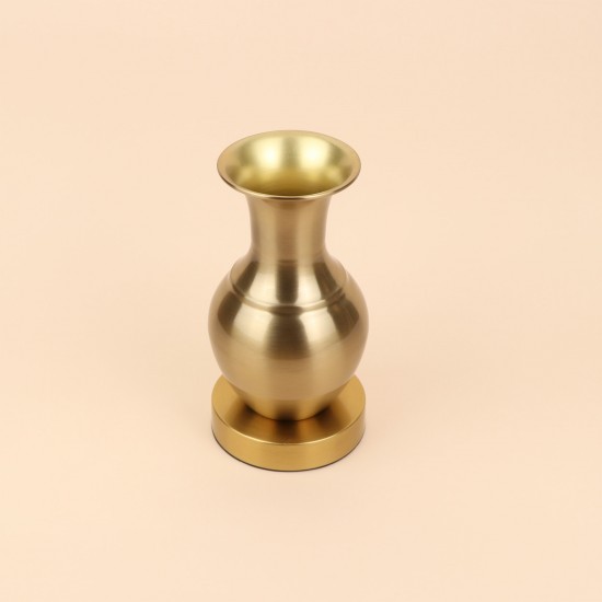 فازة استيل انيقة - ذهبي -22×12×12 سم - 2M3A400369