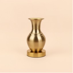 فازة استيل انيقة - ذهبي -22×12×12 سم - 2M3A400369