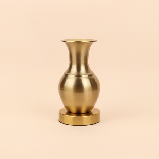 فازة استيل انيقة - ذهبي -22×12×12 سم - 2M3A400369