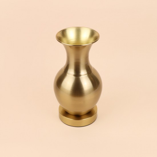 Elegant stainless steel vase - gold - 26×12×12 cm - 2M3A400371