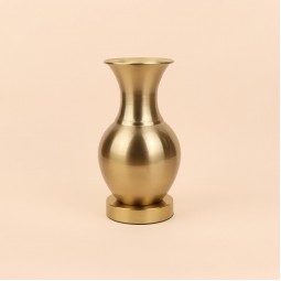 فازة استيل انيقة - ذهبي -26×12×12 سم - 2M3A400371
