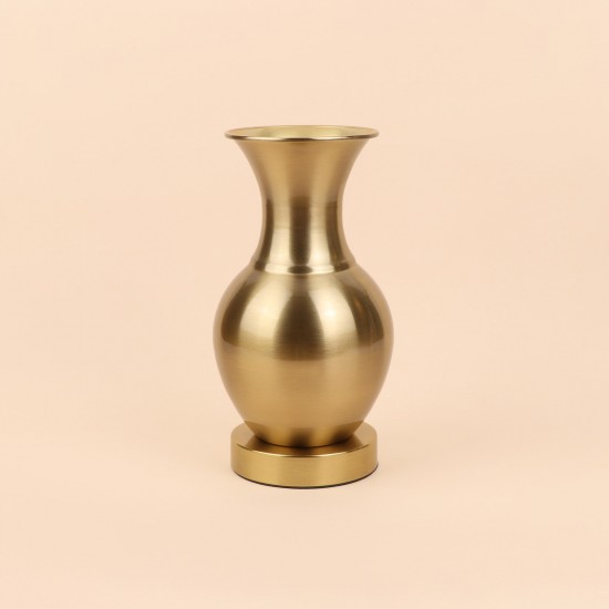 Elegant stainless steel vase - gold - 26×12×12 cm - 2M3A400371