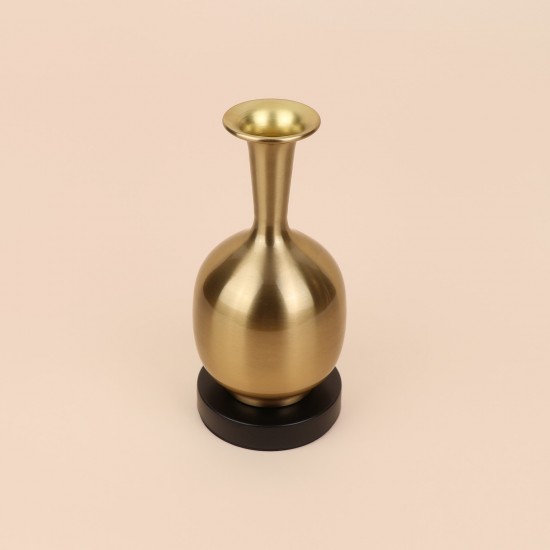 فازة استيل انيقة - ذهبي -25×10×10 سم - 2M3A400373