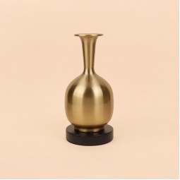فازة استيل انيقة - ذهبي -25×10×10 سم - 2M3A400373