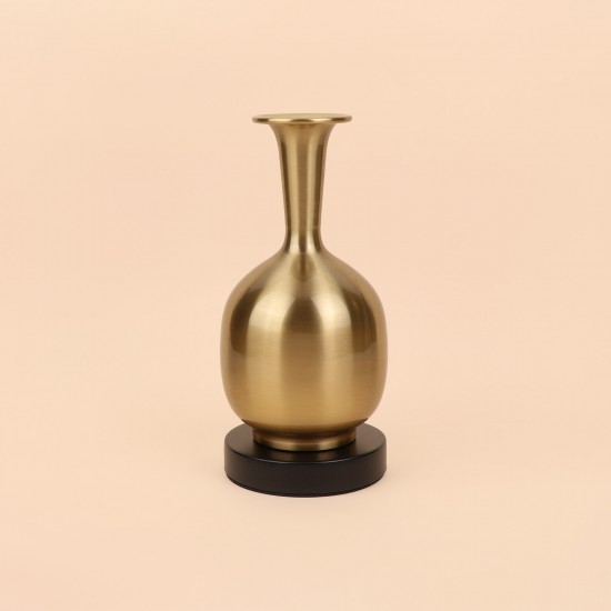 فازة استيل انيقة - ذهبي -25×10×10 سم - 2M3A400373