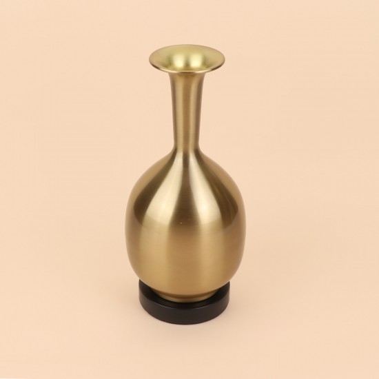 فازة استيل انيقة - ذهبي -33×10×10 سم - 2M3A400375