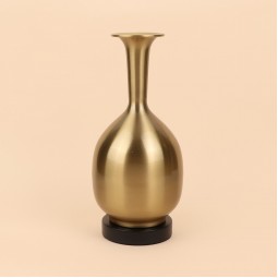 فازة استيل انيقة - ذهبي -33×10×10 سم - 2M3A400375