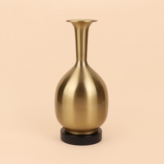فازة استيل انيقة - ذهبي -33×10×10 سم - 2M3A400375