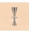 فازة استيل انيقة - فضي -37×15×15 سم - 2M3A400376