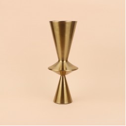 فازة استيل انيقة - ذهبي -37×15×15 سم - 2M3A400377