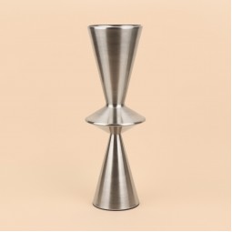 فازة استيل انيقة - فضي -40×15×15 سم - 2M3A400378
