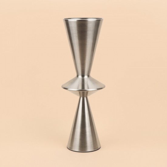 فازة استيل انيقة - فضي -40×15×15 سم - 2M3A400378