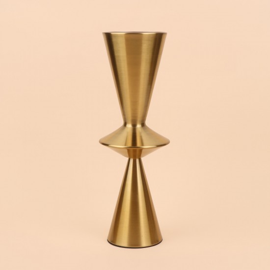 فازة استيل انيقة - ذهبي -40×15×15 سم - 2M3A400379