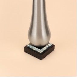 فازة استيل انيقة - فضي- 36×10×10 سم - 2M3A400382