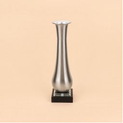 فازة استيل انيقة - فضي- 36×10×10 سم - 2M3A400382