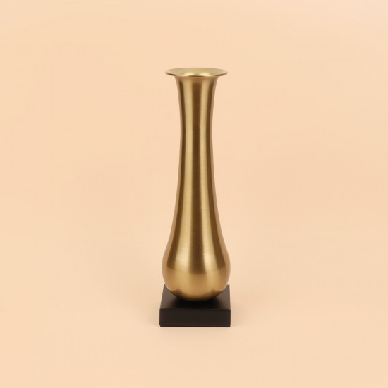 Elegant steel vase - gold - 36×10×10 cm - 2M3A400383