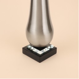 فازة استيل انيقة - فضي -44×10×10 سم - 2M3A400384