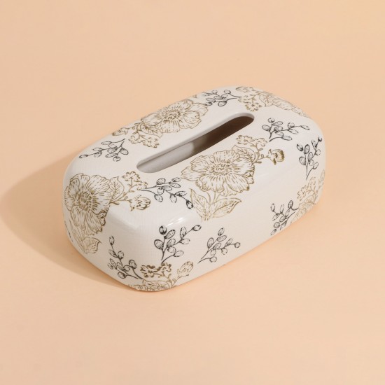 Ceramic tissue box with a unique design - 6 x 22 cm - 2M3D2400119