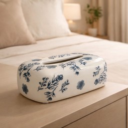 Ceramic tissue box with a unique design - 6 x 22 cm - 2M3D2400120