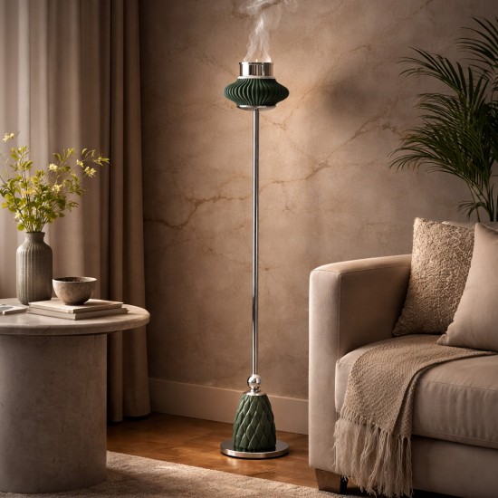 Modern floor-standing incense burner - Plastic base - 16 x 16 x 95 cm - 2A3F100002 Modern floor-standing incense burner - Plastic base - 16 x 16 x 95 cm - 2A3F100002
