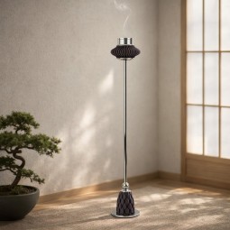 Modern floor-standing incense burner - Plastic base - 16 x 16 x 95 cm - 2A3F100004