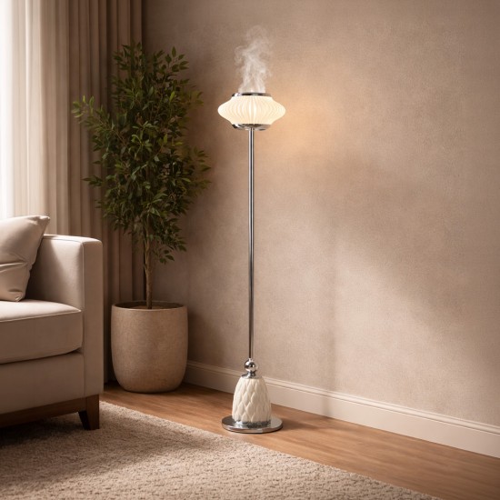 Modern floor-standing incense burner - Plastic base - 16 x 16 x 85 cm - 2A3F100005