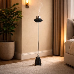 Modern floor-standing incense burner - Plastic base - 16 x 16 x 85 cm - 2A3F100007