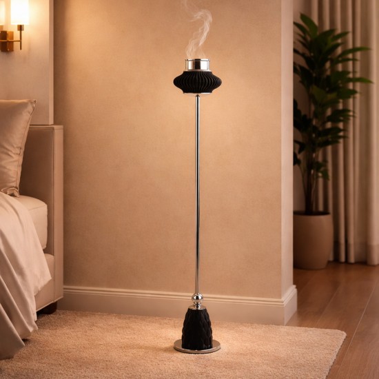 Modern floor-standing incense burner - Plastic base - 16 x 16 x 95 cm - 2A3F100008