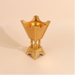 Metal incense burner with a unique design - Gold - 11 x 22 cm - 2M3F200063 Metal incense burner with a unique design - Gold - 11 x 22 cm - 2M3F200063