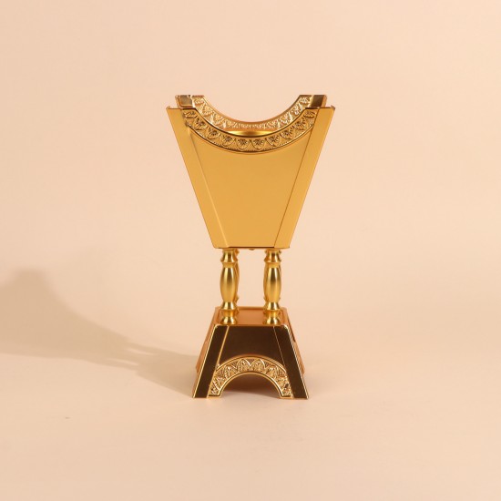 Metal incense burner with a unique design - Gold - 11 x 22 cm - 2M3F200063 Metal incense burner with a unique design - Gold - 11 x 22 cm - 2M3F200063