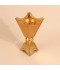 Uniquely designed metal incense burner - gold - 13 x 26 cm - 2M3F200066