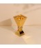Luxury decorative incense burner, stainless steel, gold - 2S1R200133