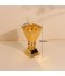 Luxury decorative incense burner, stainless steel, gold - 2S1R200133
