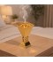 Luxury decorative incense burner, stainless steel, gold - 2S1R200133