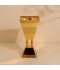Luxury decorative incense burner, stainless steel, gold - 2S1R200136