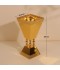Luxury decorative incense burner, stainless steel, gold - 2S1R200136
