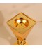 Luxury decorative incense burner, stainless steel, gold - 2S1R200136