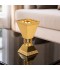 Luxury decorative incense burner, stainless steel, gold - 2S1R200136