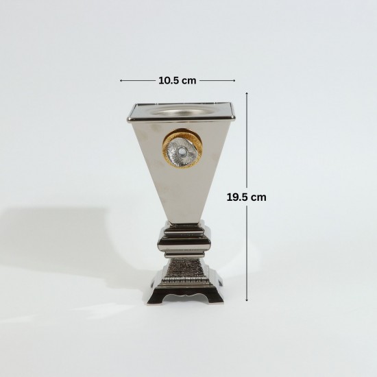 مبخرة ديكور فاخرة استيل- فضي - 2S1R200139