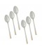 Stainless steel cutlery set, silver and gold - 20 cm - 6 pieces - 2M1D100214