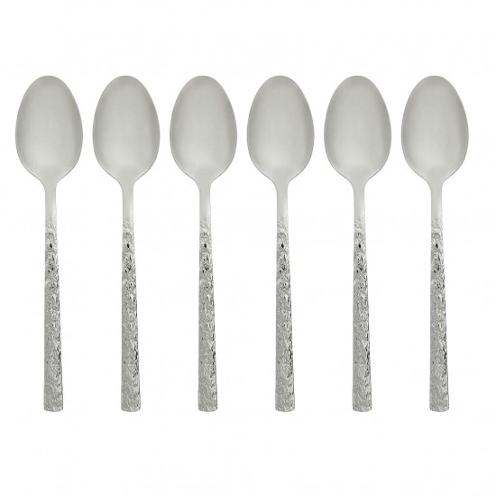 Silver Stainless Steel Cutlery Set - 20cm - 6 Pieces - 2M1D100225