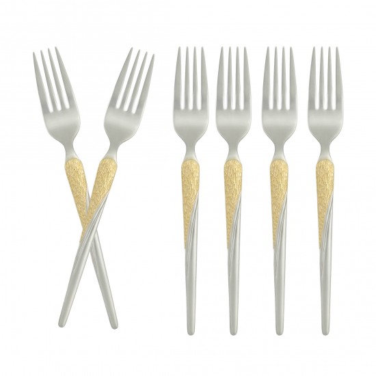 Stainless steel dinnerware set - 6 pieces - 2M1D200210