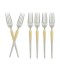 Stainless steel dinnerware set - 6 pieces - 2M1D200210
